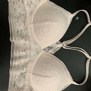 Victorias secret white lace bralette